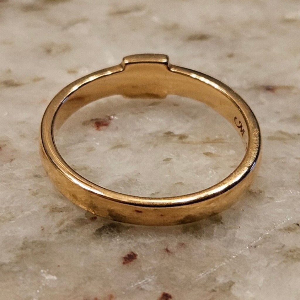 New Monica Rich Kosann Forever Buckle Belt Poesy Stackable 18k Rose Gold Ring 5 — image 3 of 8